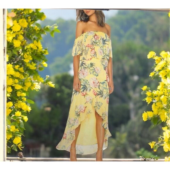 B.B. Dakota Madison Boho Romantic Feminine Resort  High Low Dress Size 8 - Picture 1 of 9